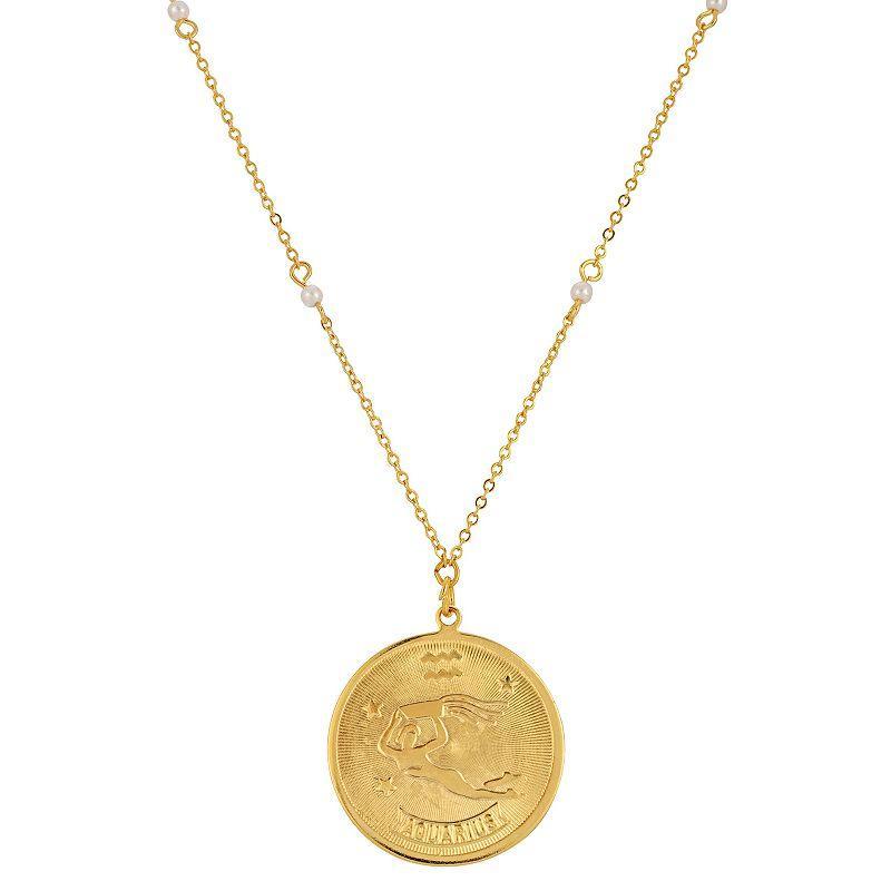 1928 Gold-tone Sagittarius Pendant Necklace, Womens, May Product Image