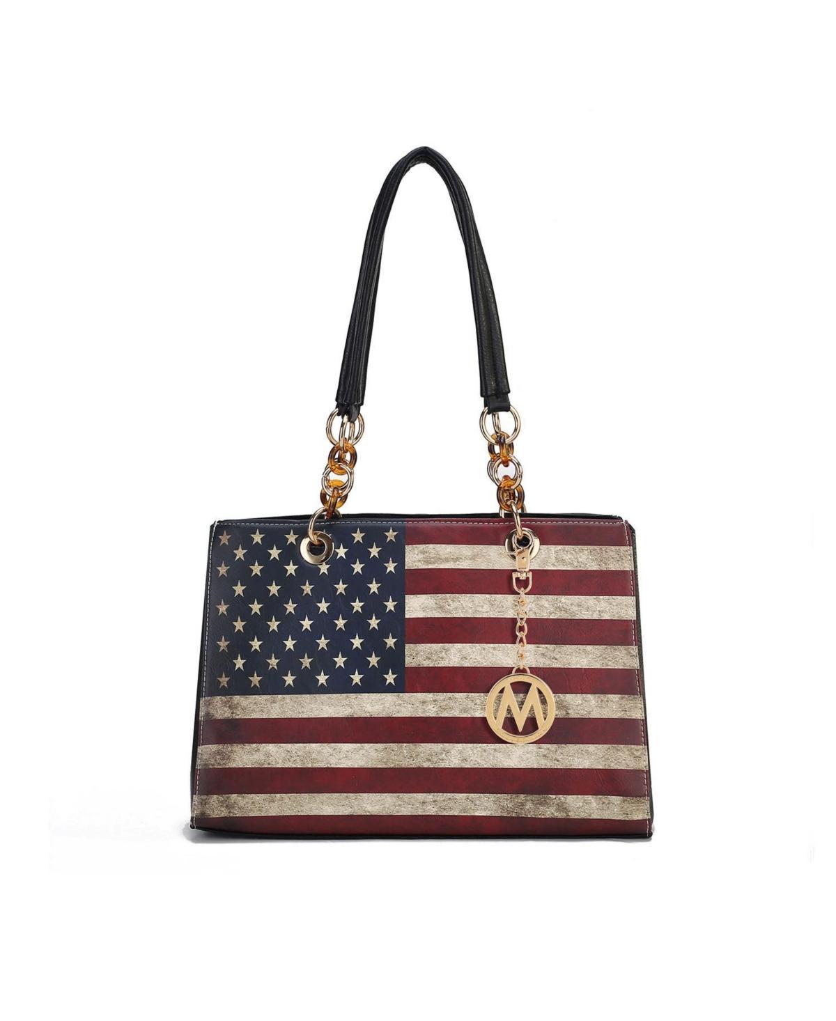 Mkf Collection Nevaeh patriotic pattern Women s Shoulder Bag by Mia K Product Image