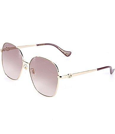 Gucci Womens Gg1089sa 61mm Rectangle Frame Sunglasses Product Image