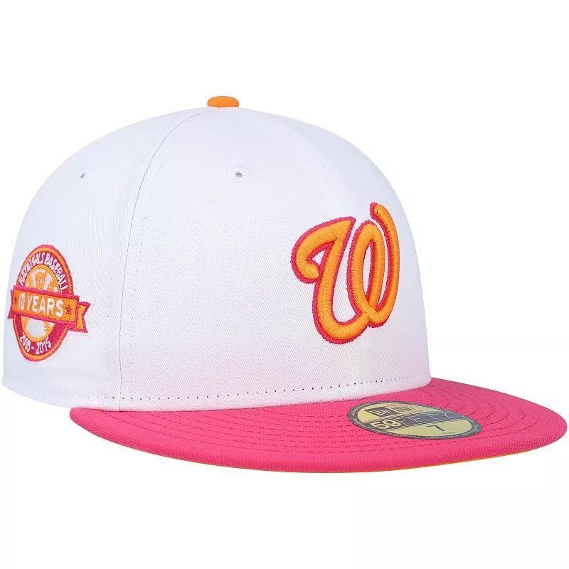 Mens New Era /Pink Washington Nationals 10th Team Anniversary 59FIFTY Fitted Hat Product Image