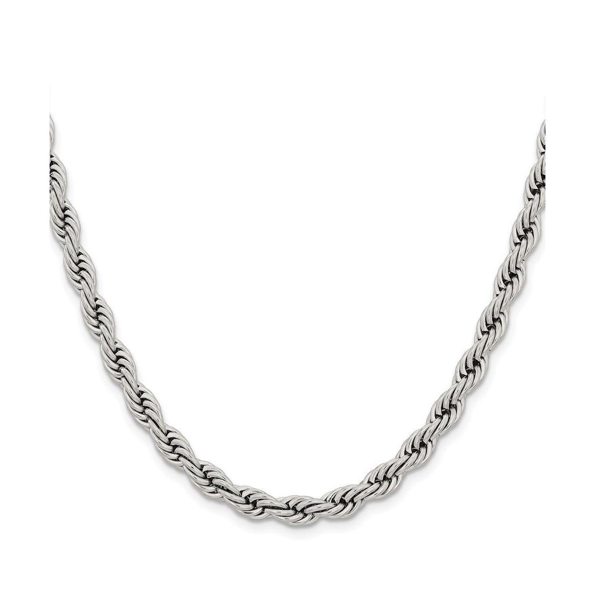 Chisel Stainless Steel 6mm Rope Chain Necklace Product Image