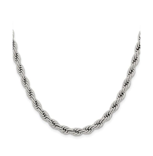 Chisel Stainless Steel 6mm Rope Chain Necklace Product Image