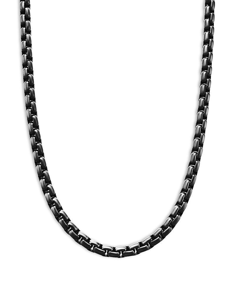 David Yurman Stainless Steel & Sterling Silver Box Chain Necklace, 24 Product Image