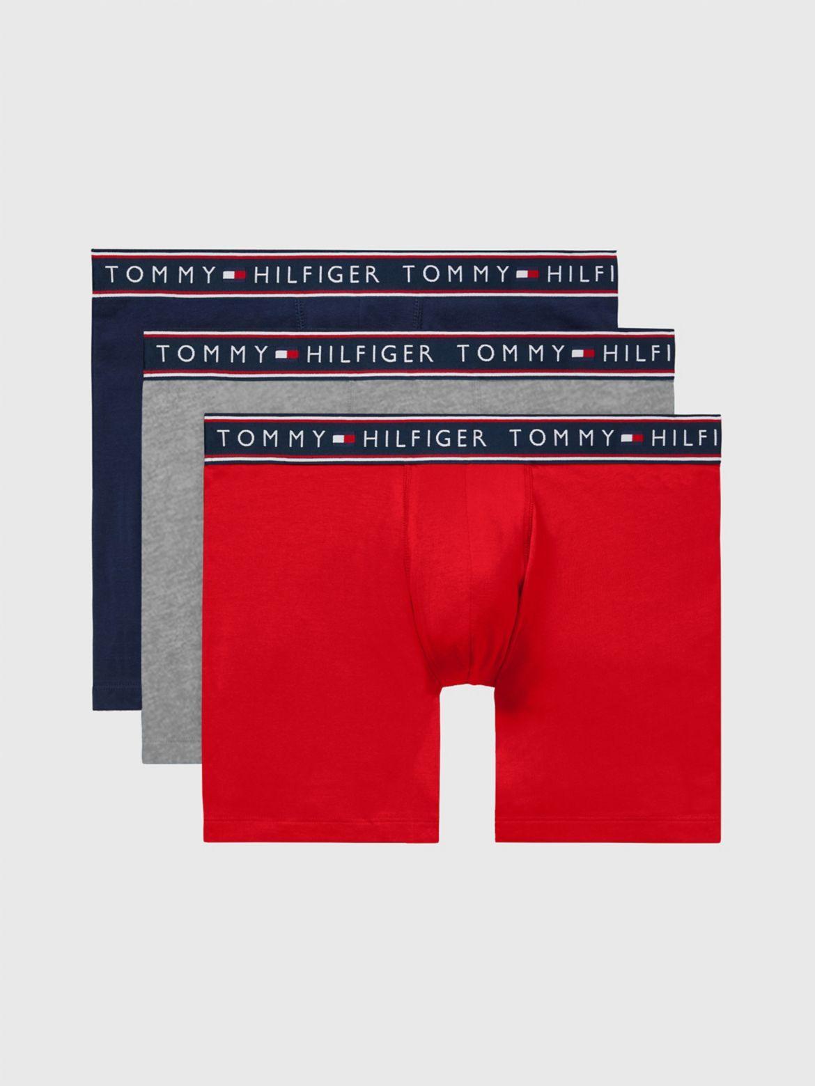 Tommy Hilfiger Men's Cotton Stretch Boxer Brief 3-Pack Product Image