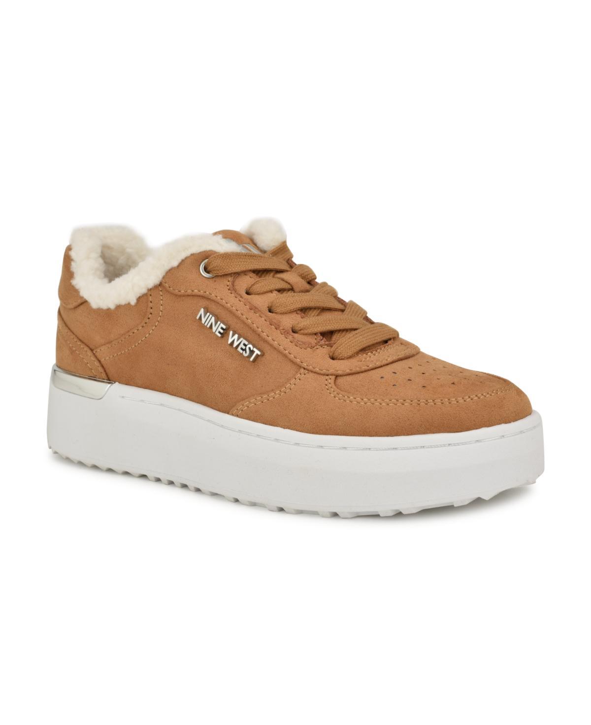 Nine West Cuddly Lace-Up Platform Womens Casual Sneakers Product Image