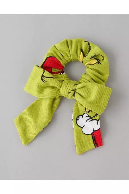 AEO Grinch PJ Bow Scrunchie Women's Product Image