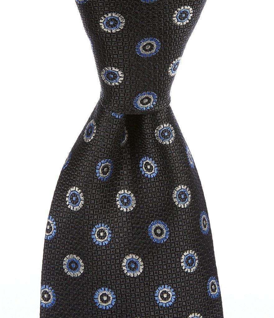 Cremieux Medallion Pattern 3 1/3#double; Silk Tie Product Image