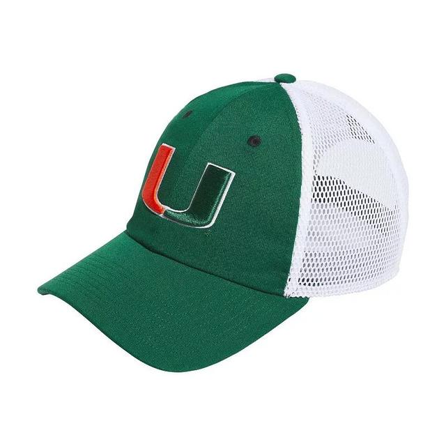 Mens adidas Miami Hurricanes Mascot Slouch Trucker Adjustable Hat Product Image