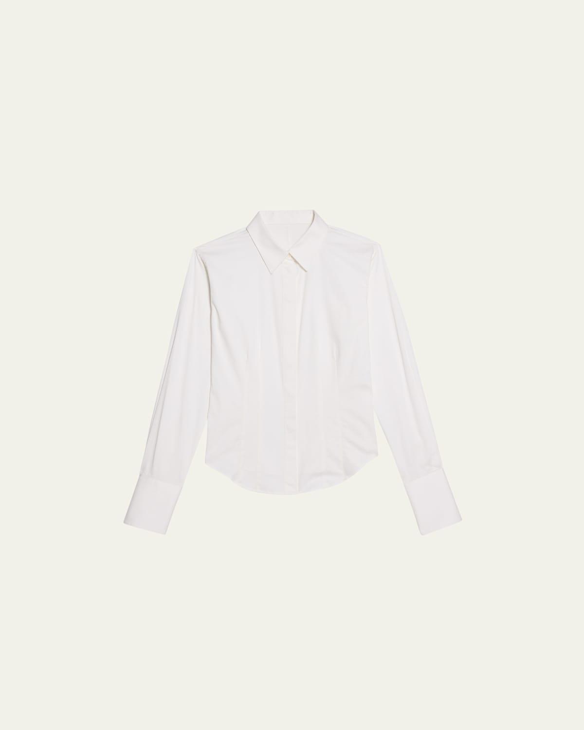 Fitted Button-Front Shirt Product Image