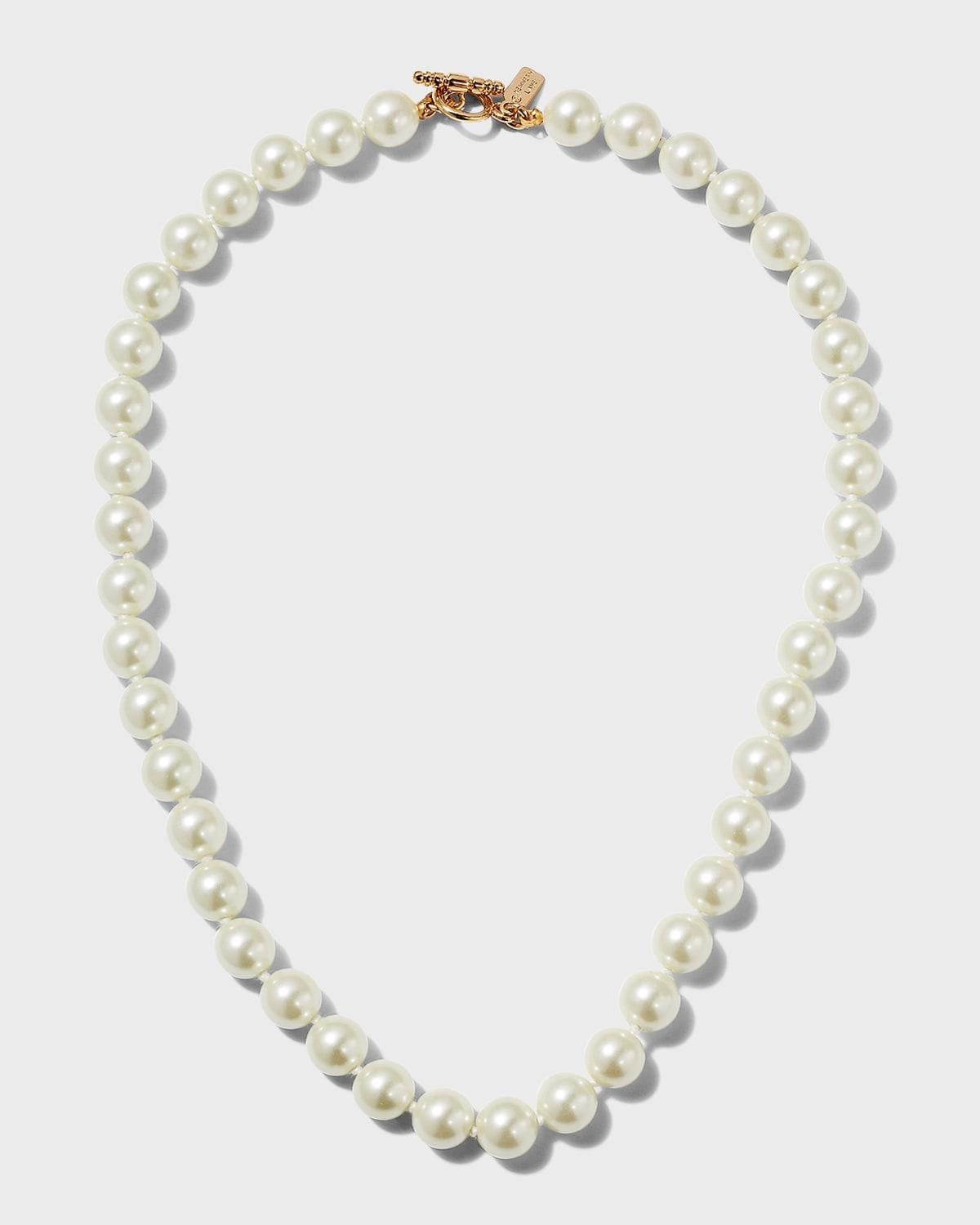 Womens Cultura Goldtone & Faux Pearl Necklace Product Image