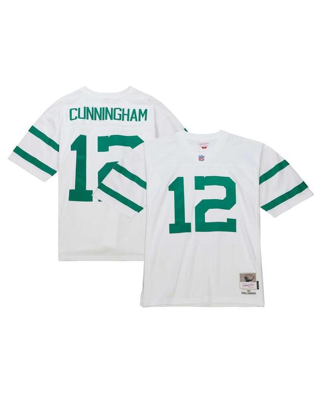 Mens Mitchell & Ness Randall Cunningham White Philadelphia Eagles Legacy Replica Jersey - White Product Image