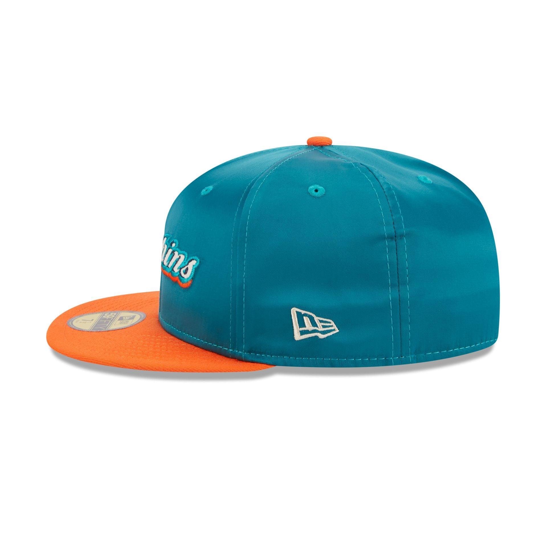 Miami Dolphins Satin 59FIFTY Fitted Hat Male Product Image