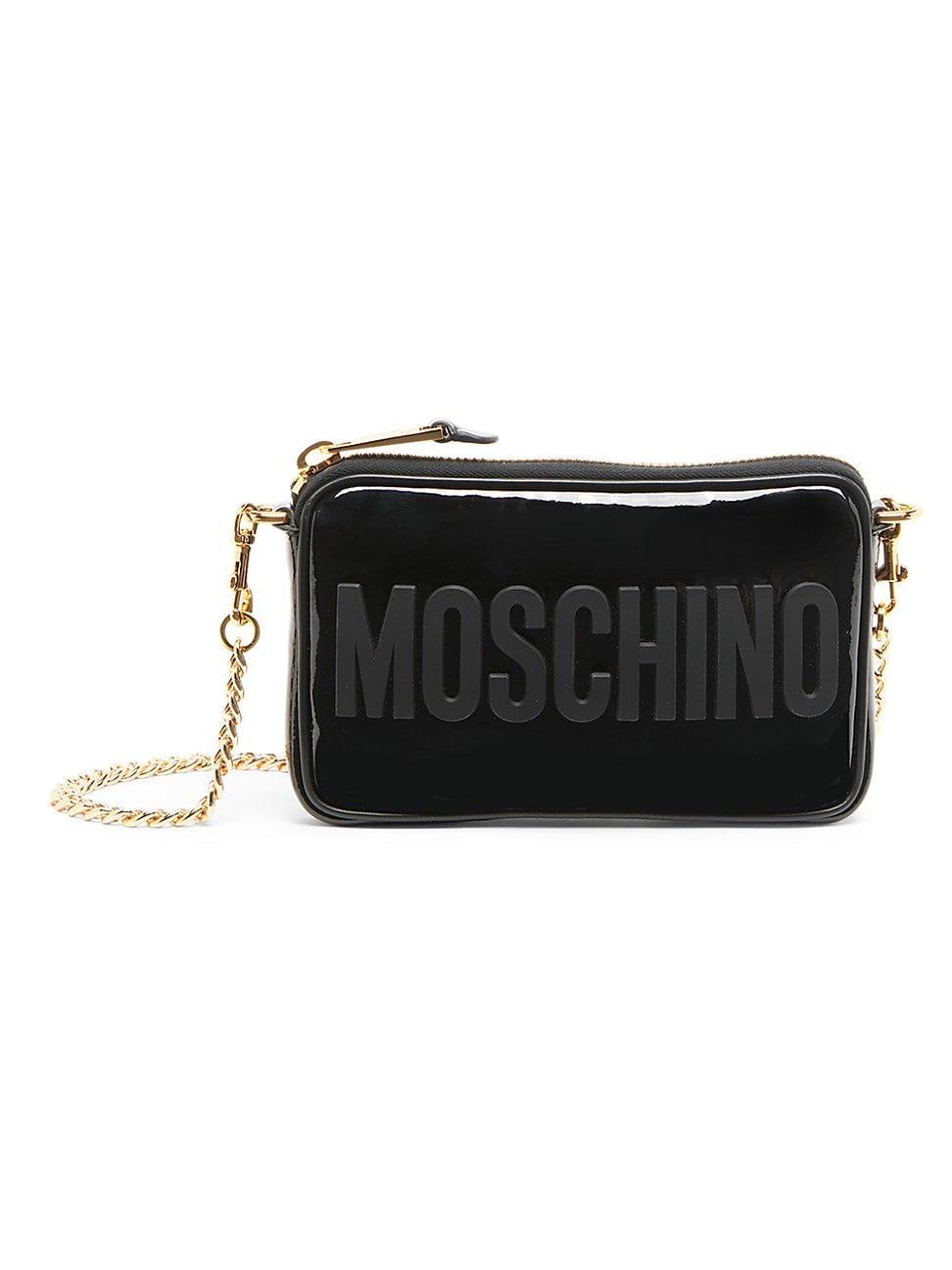 Womens Patent Leather Logo Shoulder Bag Product Image