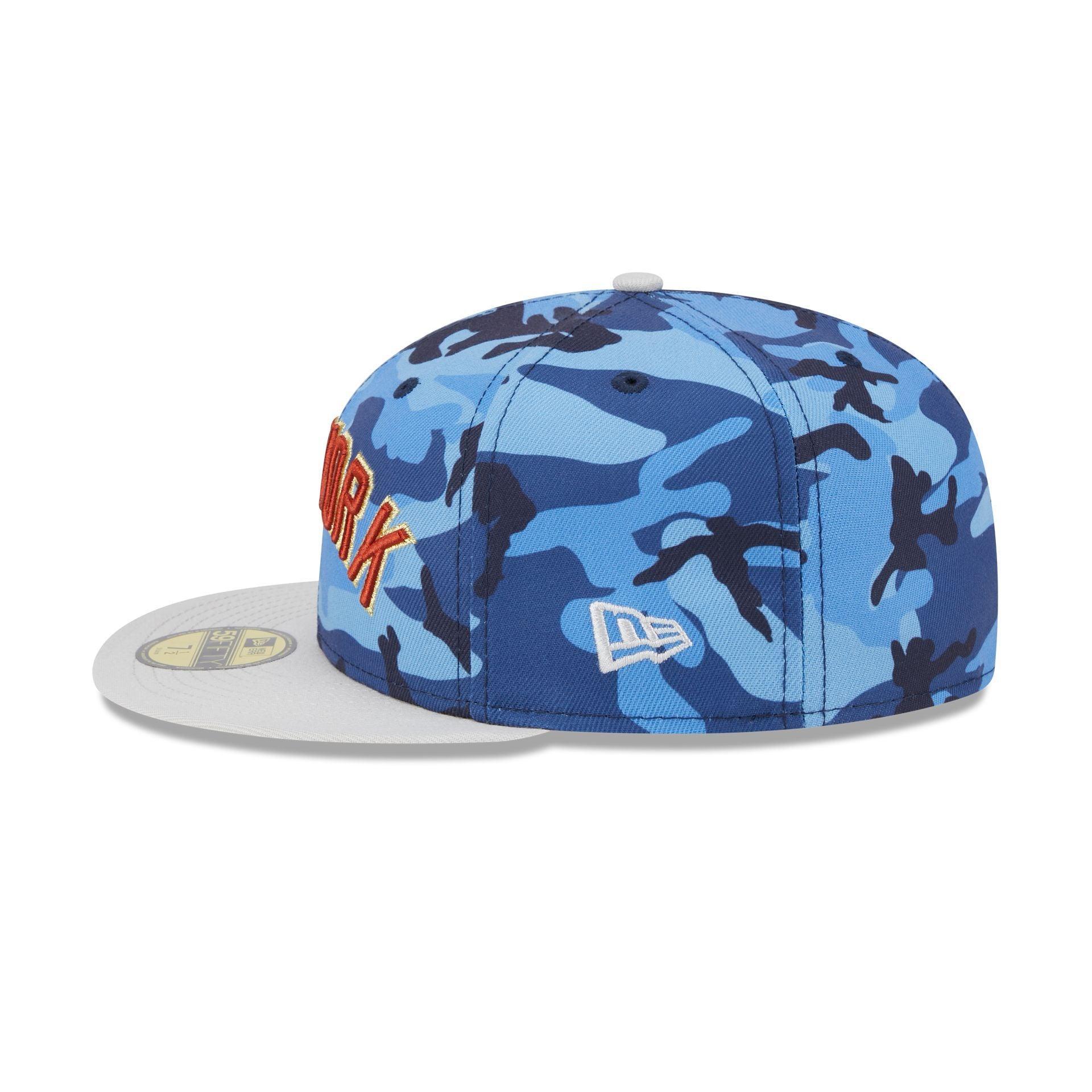 New York Yankees Blue Camo 59FIFTY Fitted Hat Male Product Image