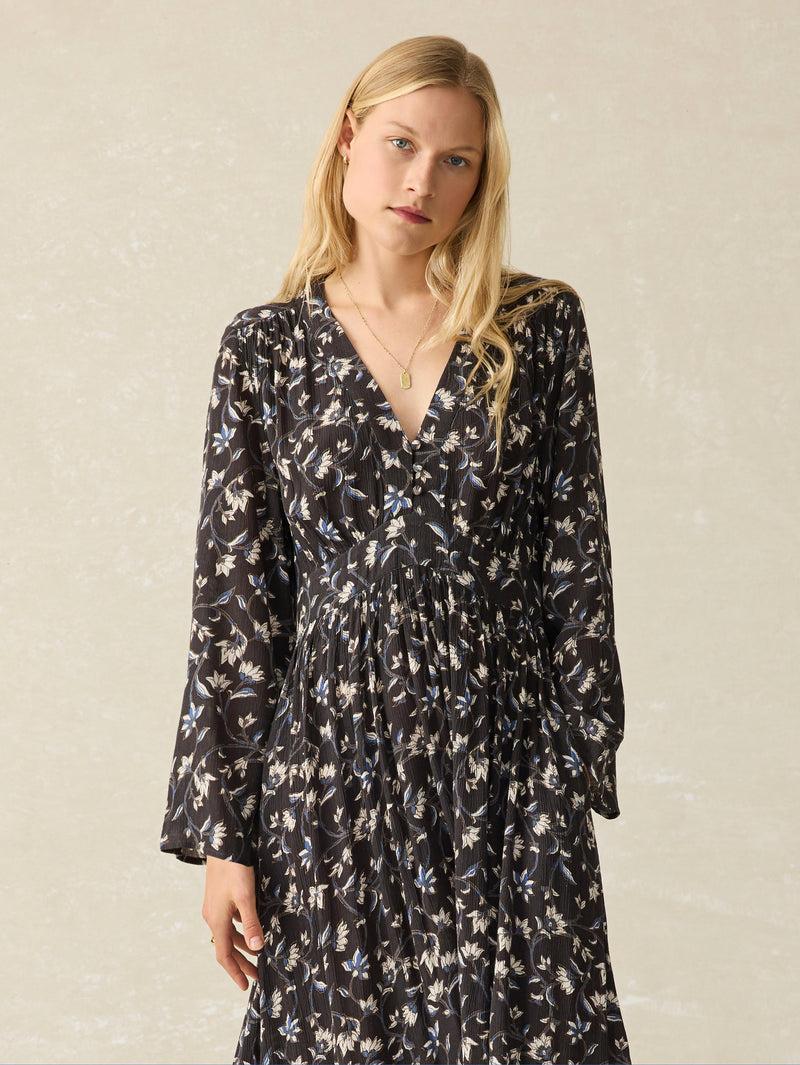 Dakota Dress - Blue Jasmine Floral Product Image