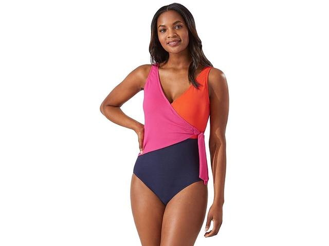 Colorblock Scoop-Back One-Piece Swimsuit Product Image