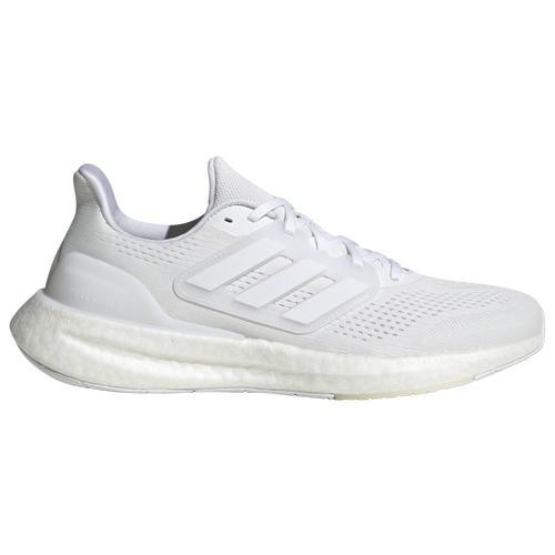 adidas Mens Pureboost 23 - Running Shoes White/White/Black Product Image