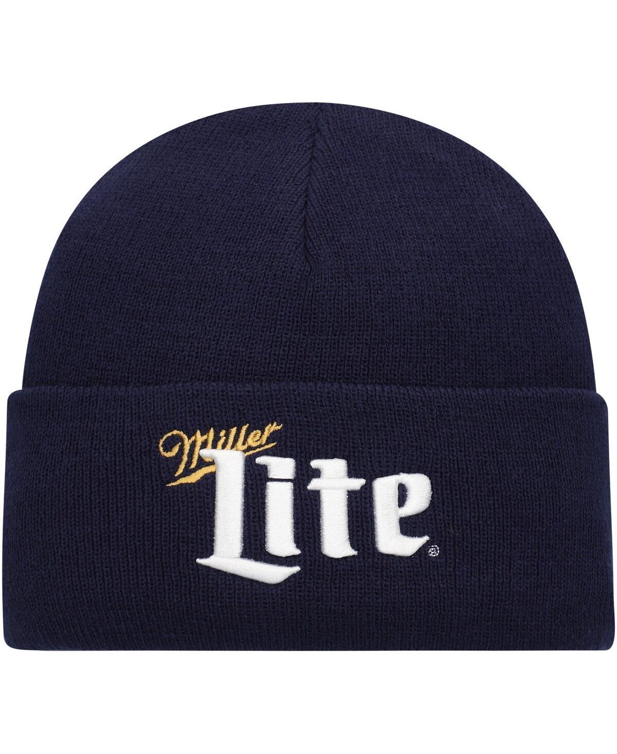 Mens American Needle Navy Miller Lite Cuffed Knit Hat Product Image