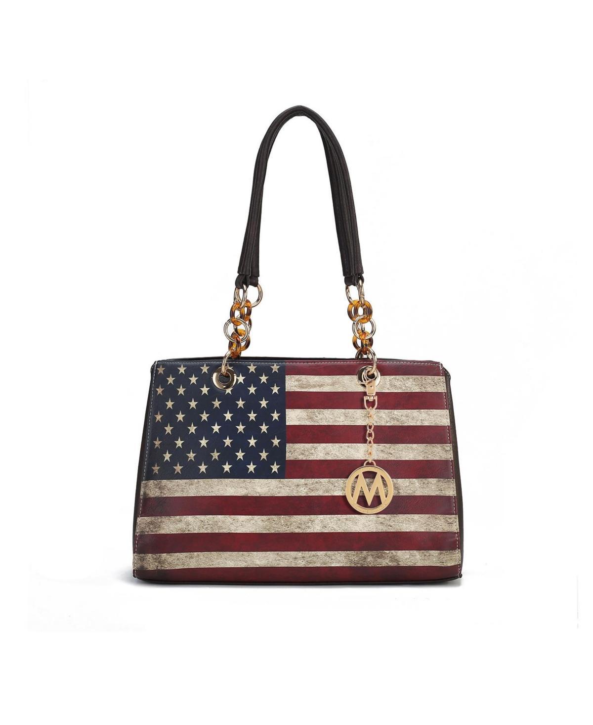 Mkf Collection Nevaeh patriotic pattern Women s Shoulder Bag by Mia K Product Image