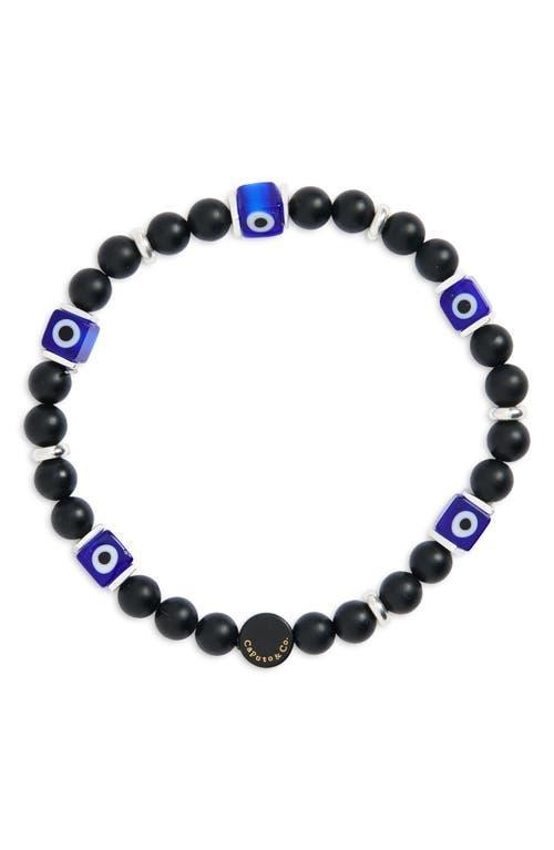 Caputo & Co. Mens Evil Eye Glass Bead Bracelet Product Image