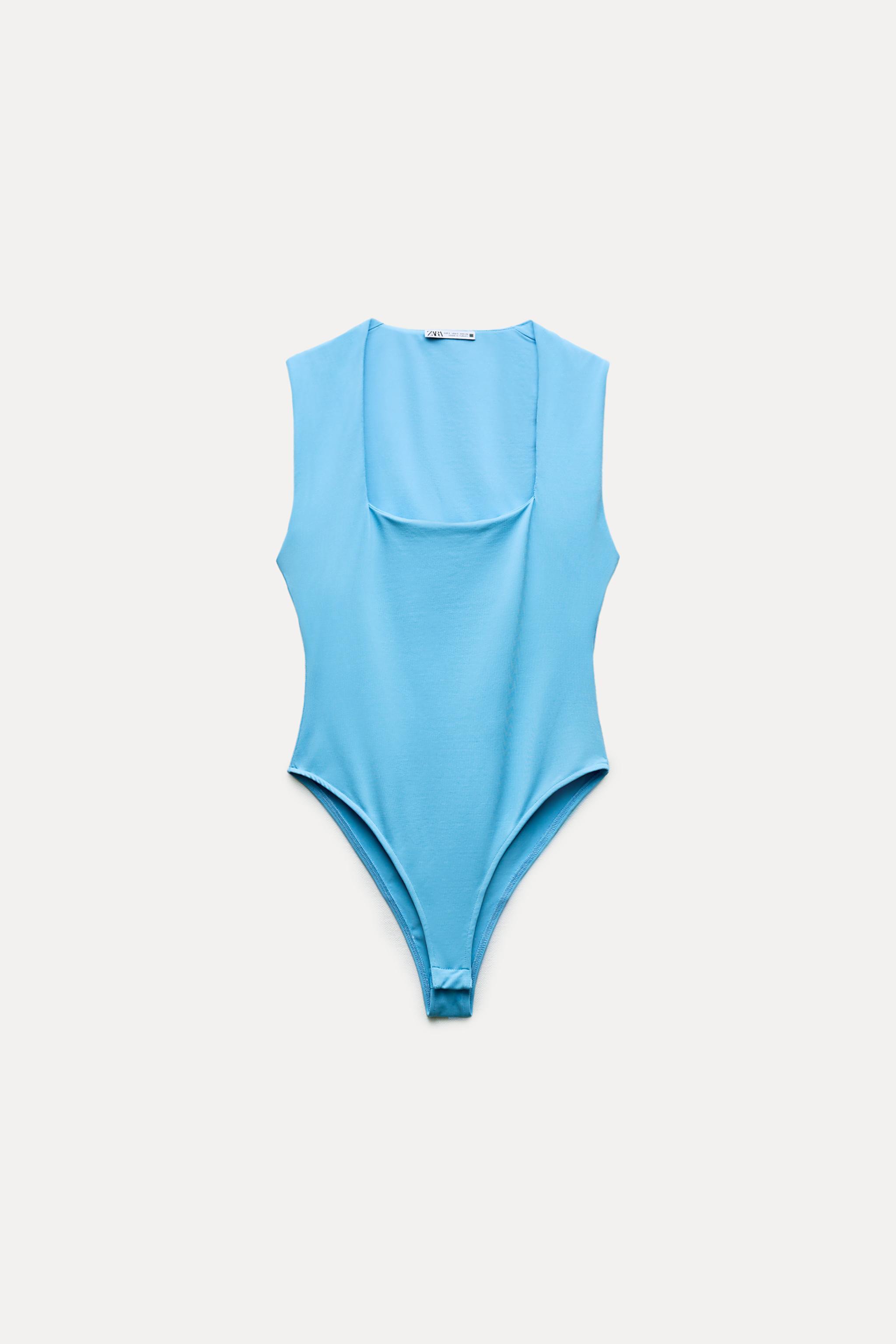 SQUARE NECK POLYAMIDE BODYSUIT Product Image