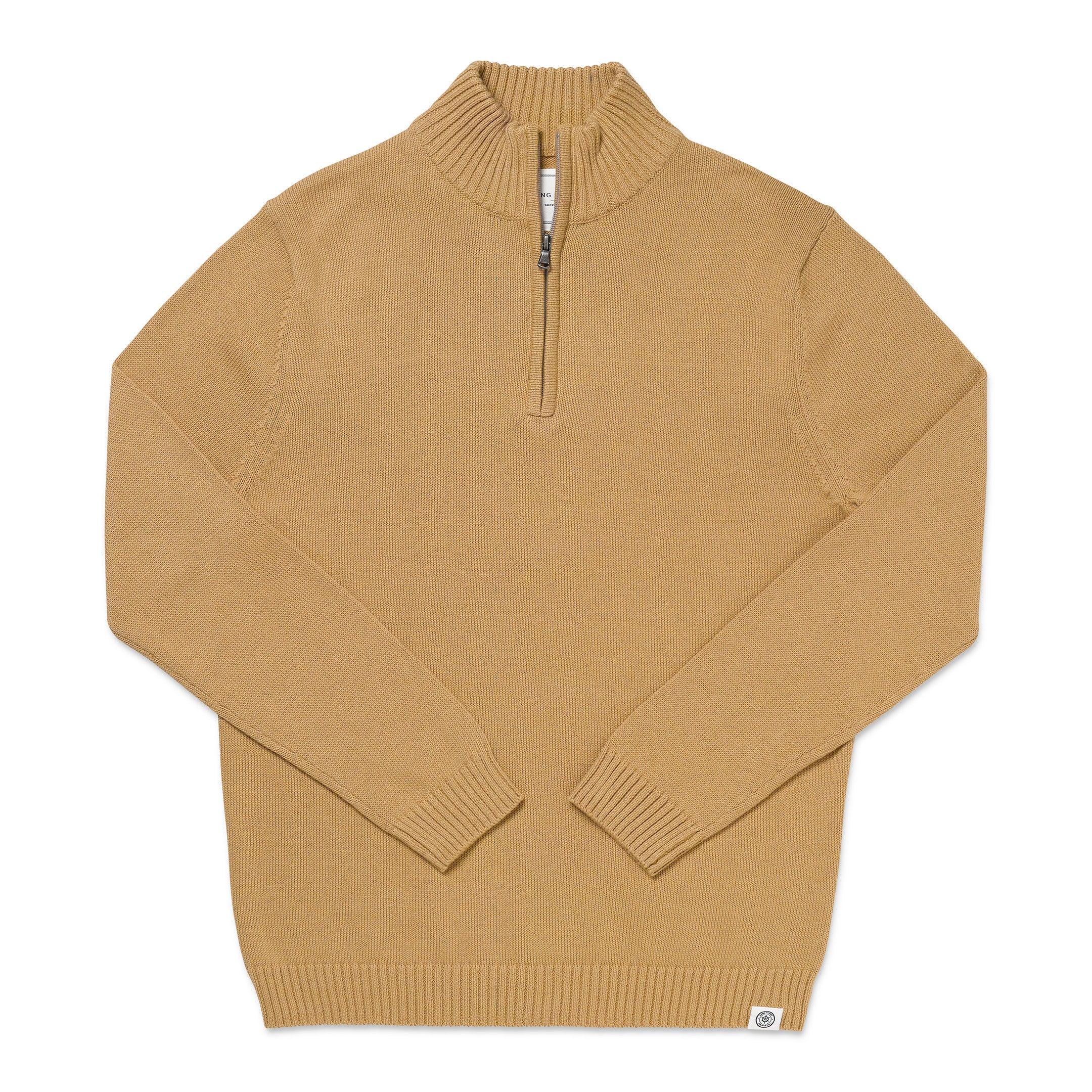 Men's Jersey Stitch Quarter Zip Male Product Image