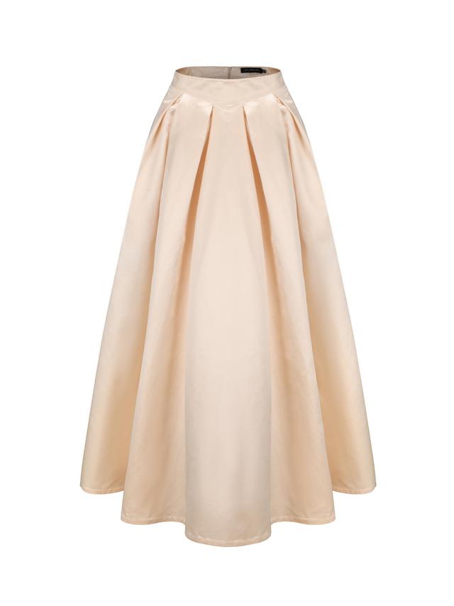 Sonya Satin Dress (Champagne) (Final Sale) Product Image