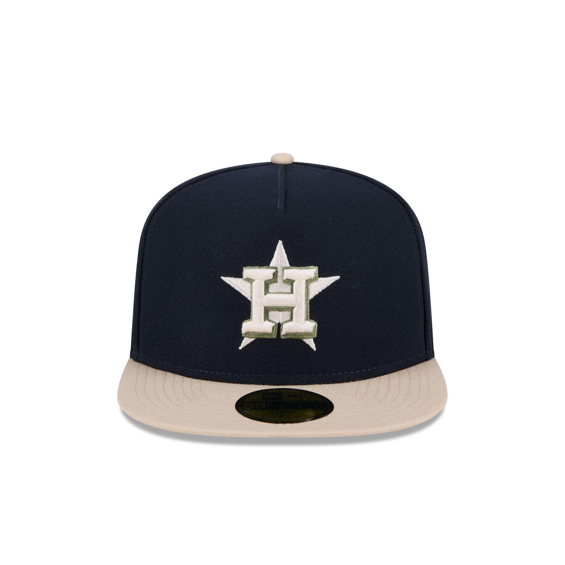 Houston Astros Canvas 59FIFTY A-Frame Fitted Hat Male Product Image