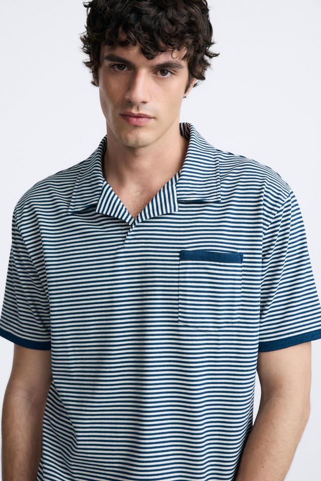 STRIPED JACQUARD POLO Product Image