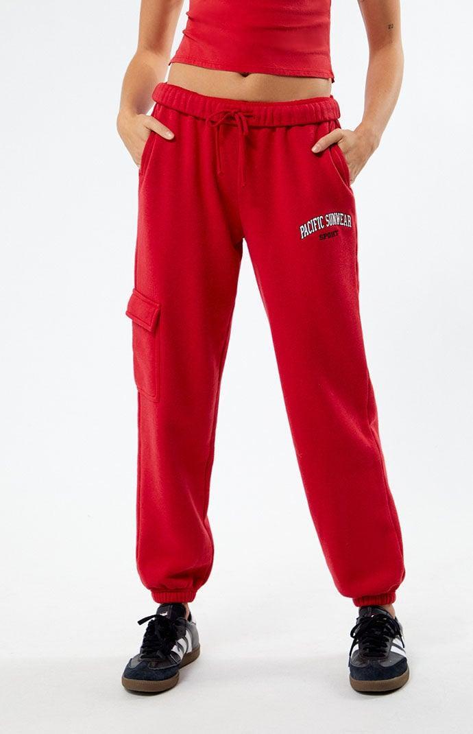 Women's Pacific Sunwear Sport Cargo Sweatpants Product Image