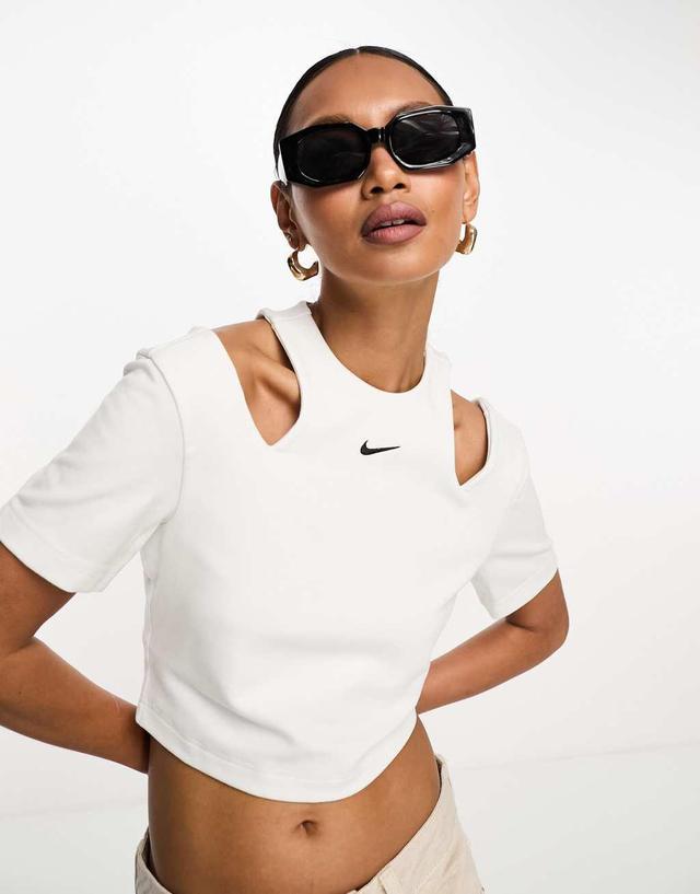 Nike Essential top in white Product Image