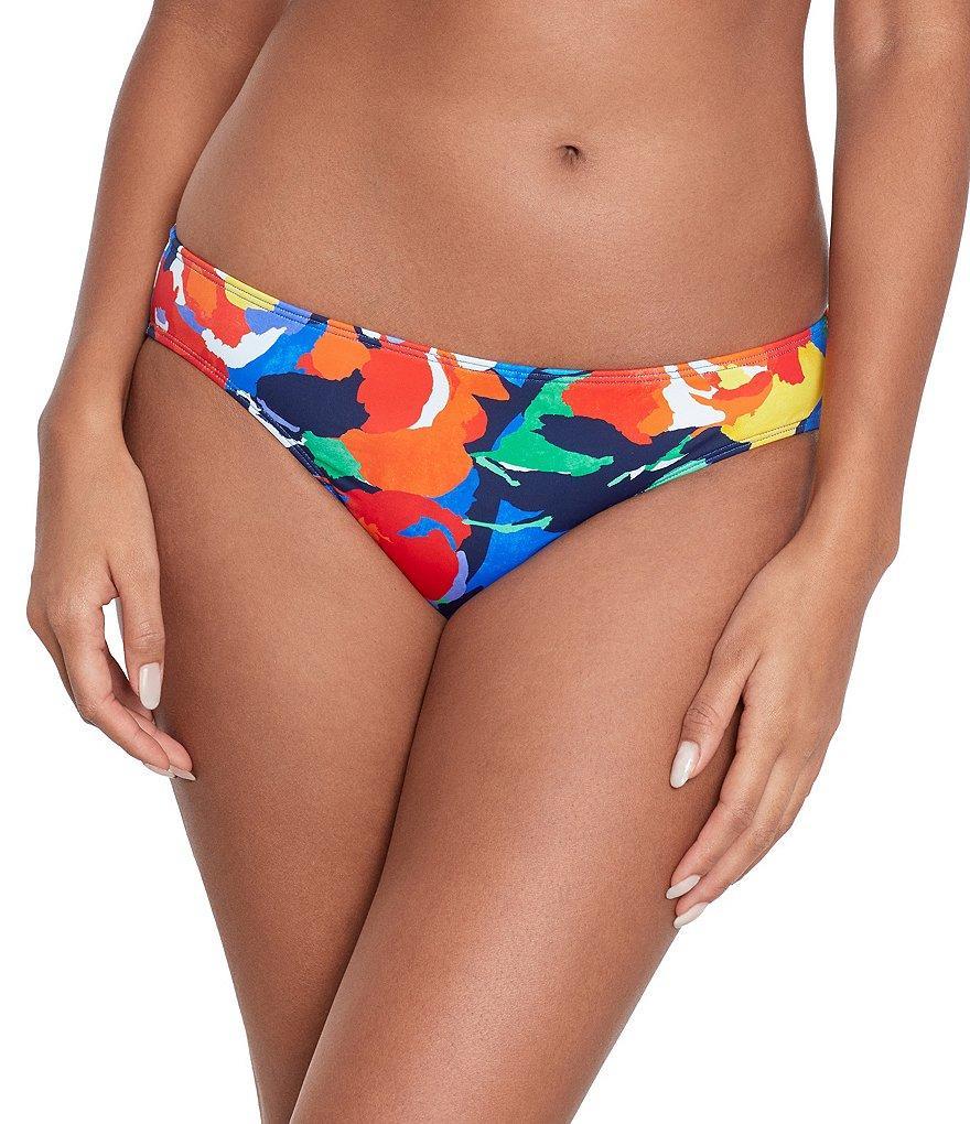 Lauren Ralph Lauren Bold Abstract Floral Print Hipster Swim Bottom Product Image