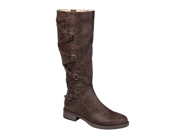 Journee Collection Carly Womens Knee-High Boots Brown Product Image