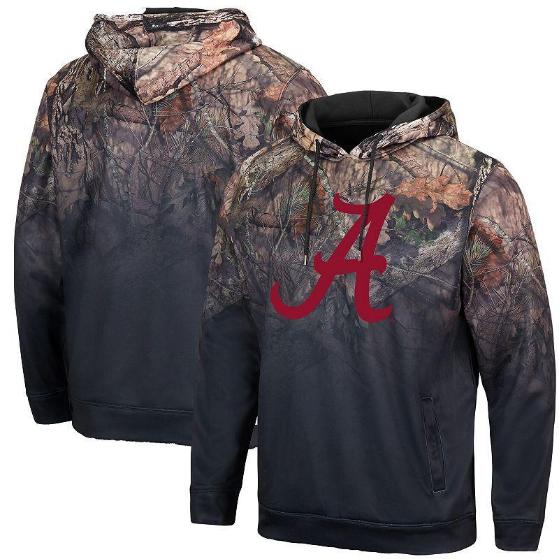 Mens Colosseum Black Alabama Crimson Tide Mossy Oak Pullover Hoodie Product Image