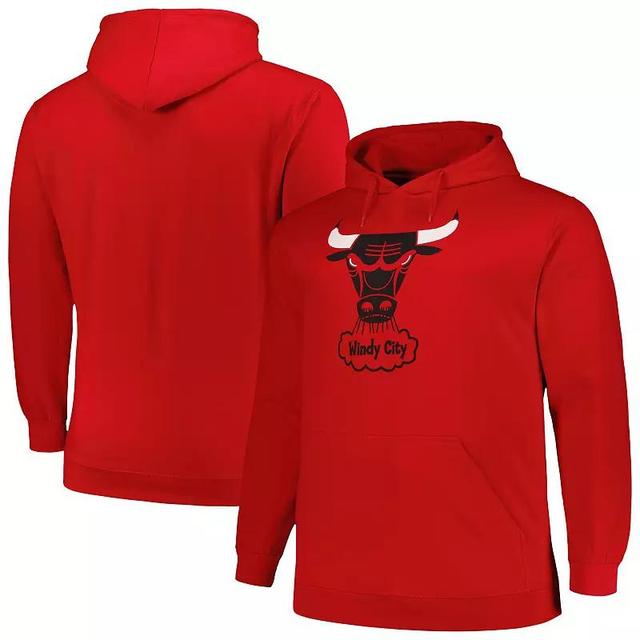 Mens Mitchell & Ness Chicago Bulls Hardwood Classics Big & Tall Pullover Hoodie Product Image