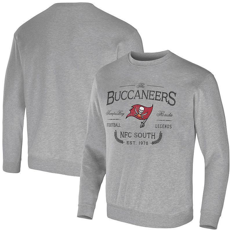 Mens NFL x Darius Rucker Collection by Fanatics Heather Gray Tampa Bay Buccaneers Pullover Sweatshirt Grey Product Image