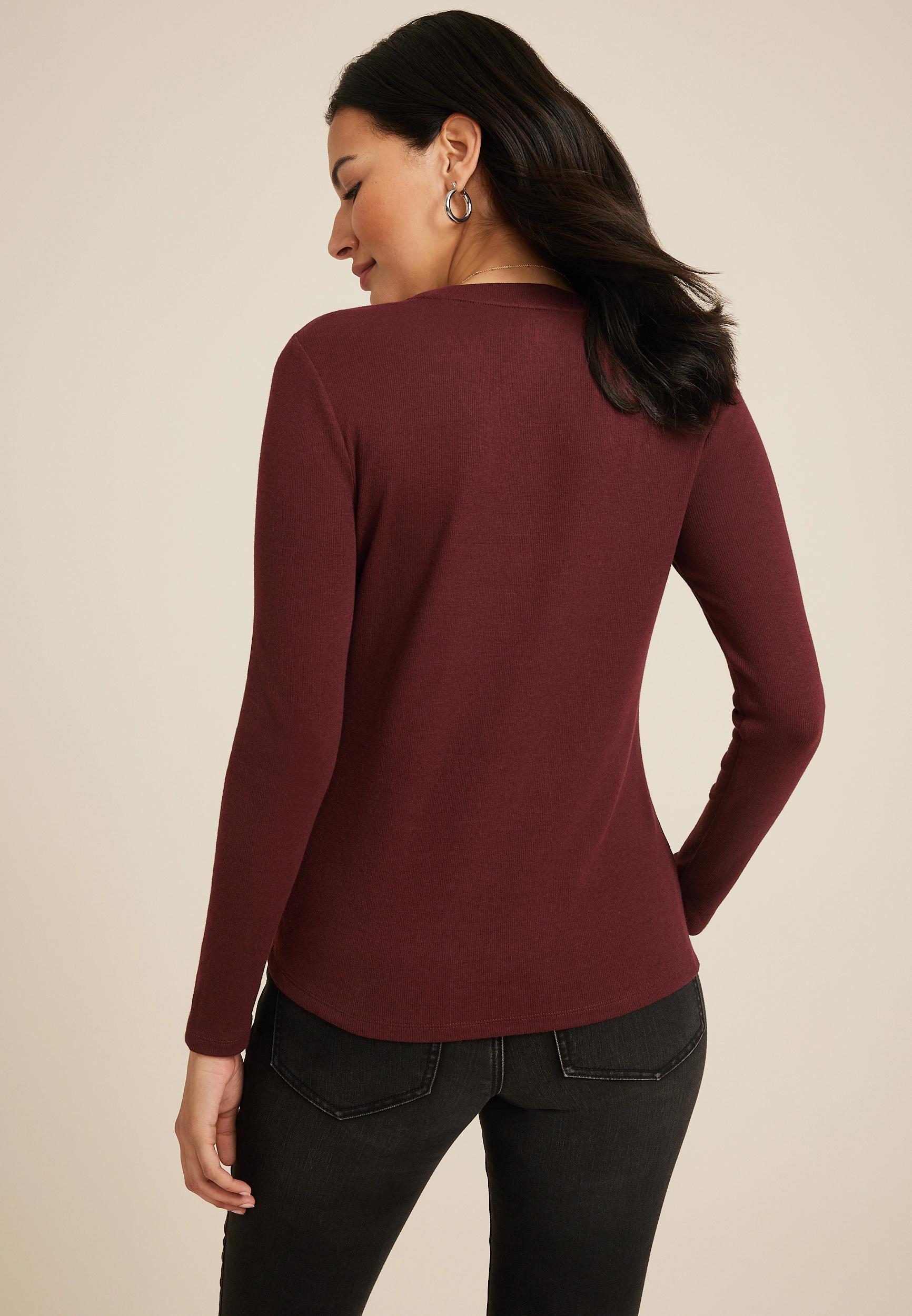 24/7 Ada Ribbed Long Sleeve Tee Product Image