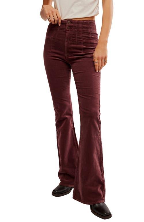 Free People Jayde Cord Super High Rise Flared Jeans Product Image