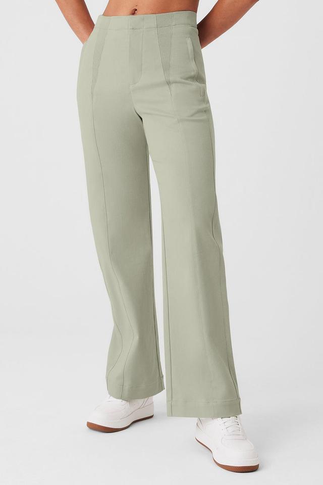 High-Waist On Point Moto Trouser - Limestone Female Product Image