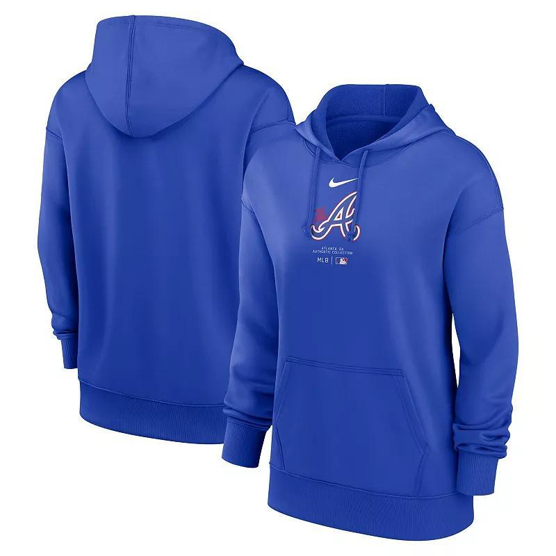 Los Angeles Angels Authentic Collection Practice Nike Womens Dri-FIT MLB Pullover Hoodie Product Image