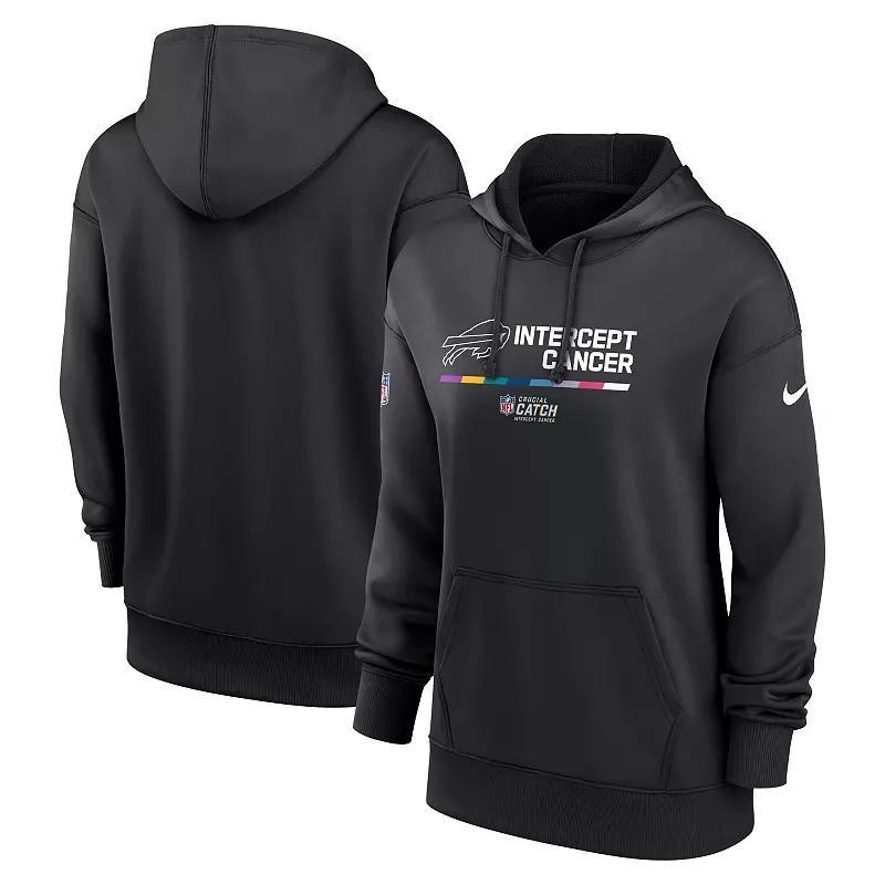 Womens Nike Black Atlanta Falcons 2022 NFL Crucial Catch Therma Performance Pullover Hoodie Product Image