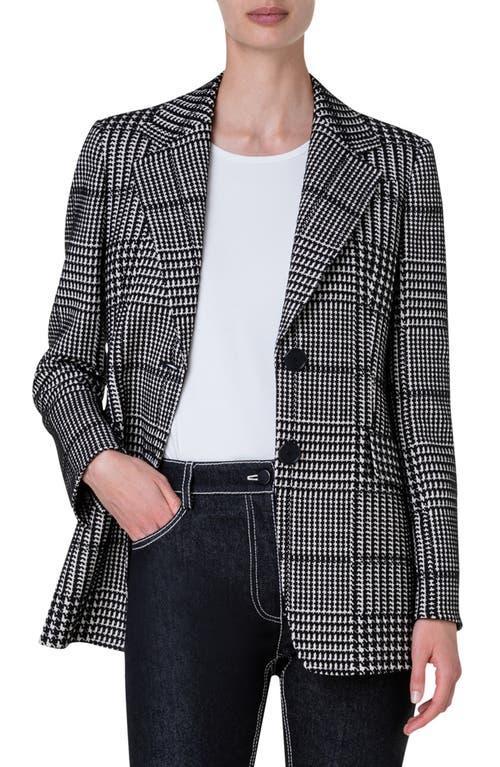 Womens Glen Plaid Wool-Blend Jacket Product Image