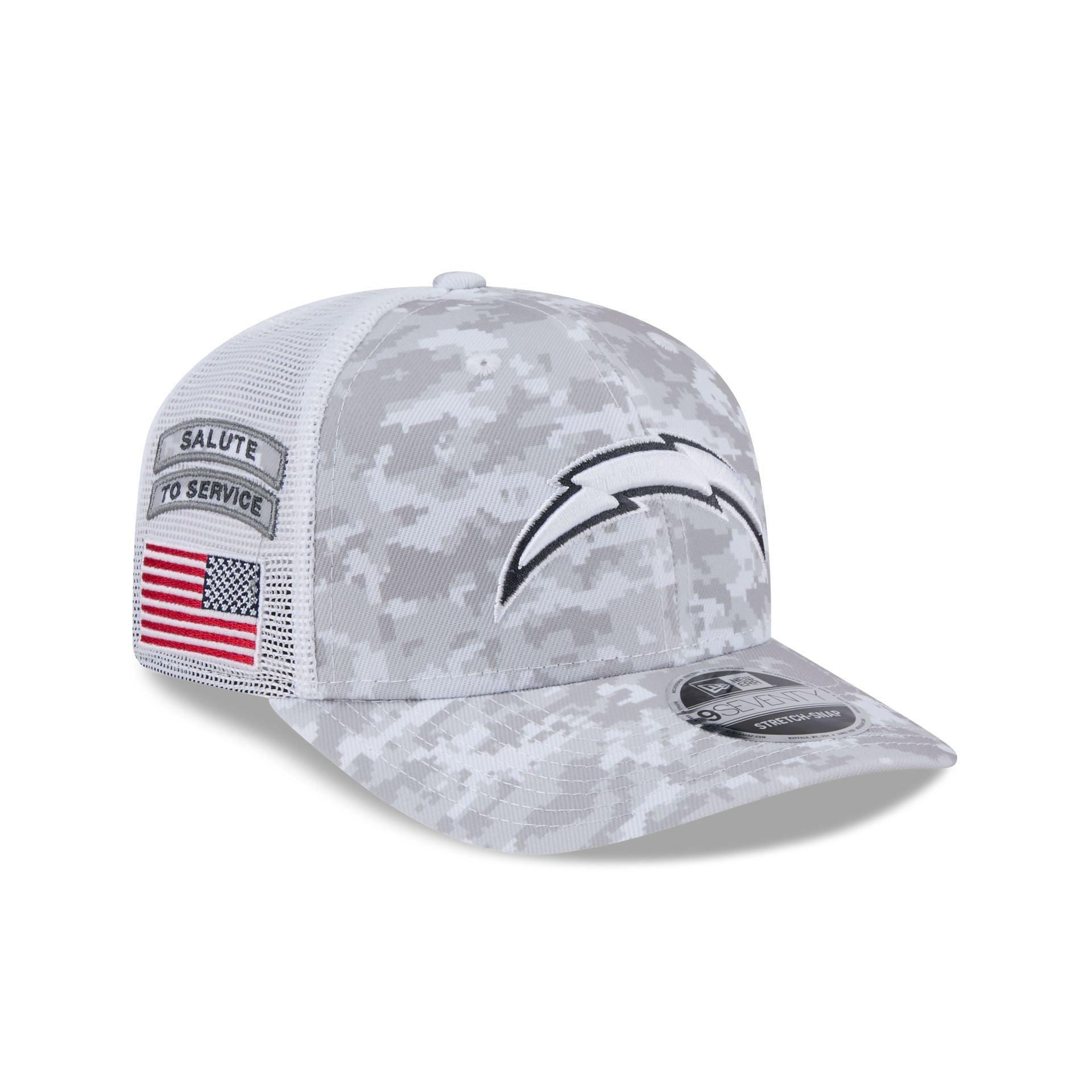 Los Angeles Chargers 2024 Salute to Service 9SEVENTY Trucker Hat Male Product Image