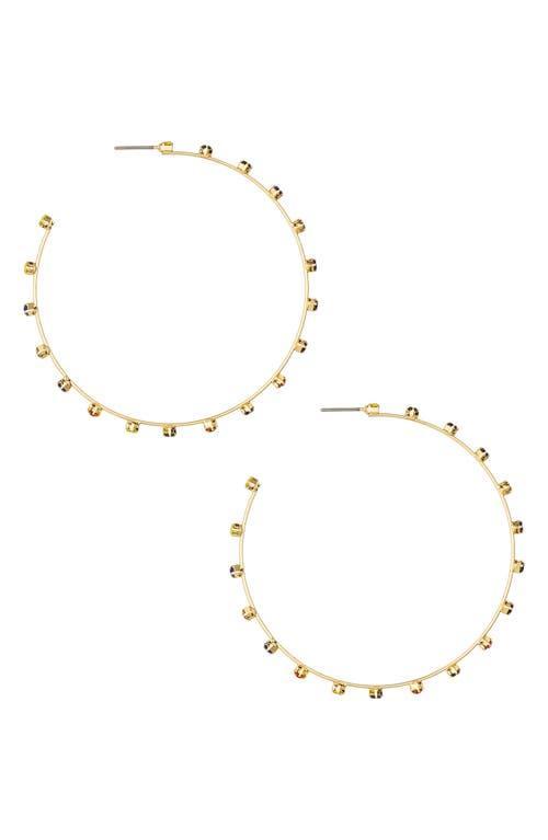 Ettika Large Sparkle Hoop Earrings Product Image