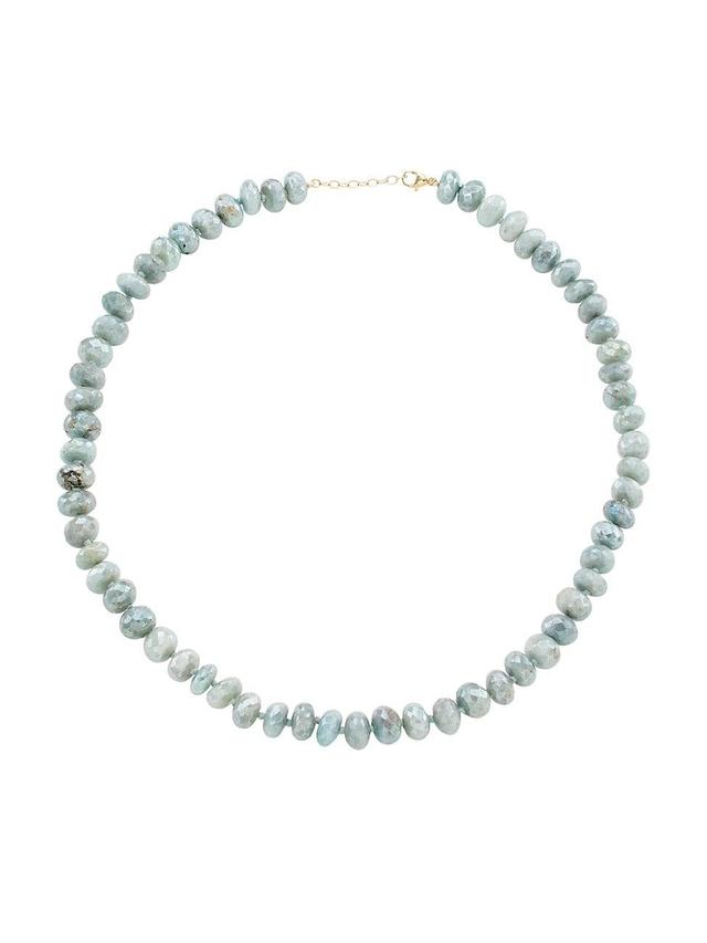 Womens Oracle Faceted Aquamarine Necklace - Blue - Blue Product Image