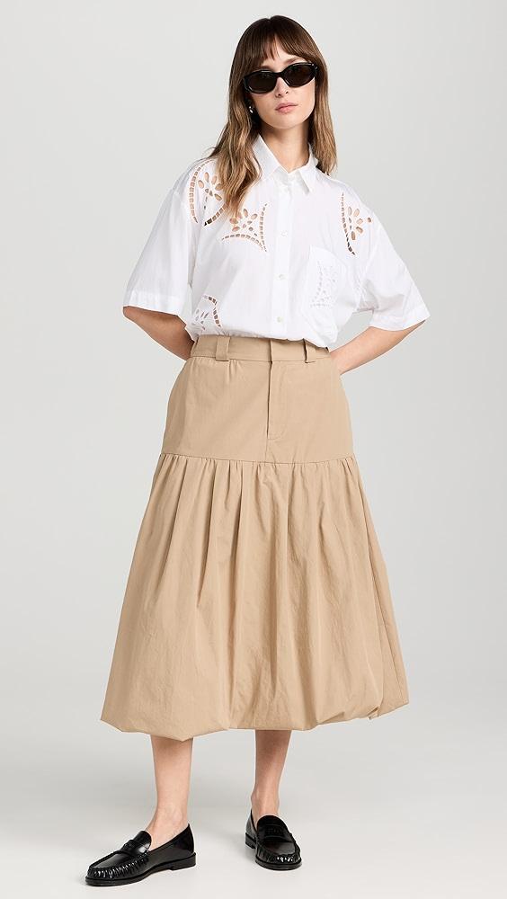 Sea Belle Stone Washed Chino Bubble Skirt | Shopbop product image