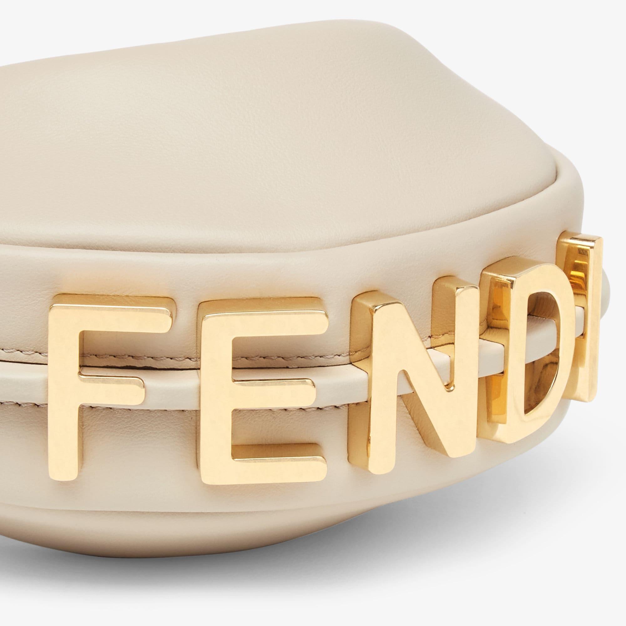 Nano FendigraphyBeige leather charm Product Image