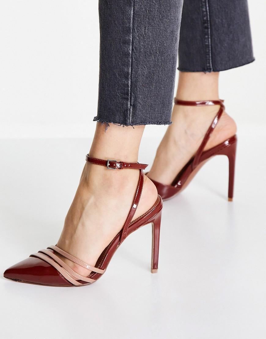 ASOS DESIGN Wide Fit Penza pointed high heeled pumps Product Image