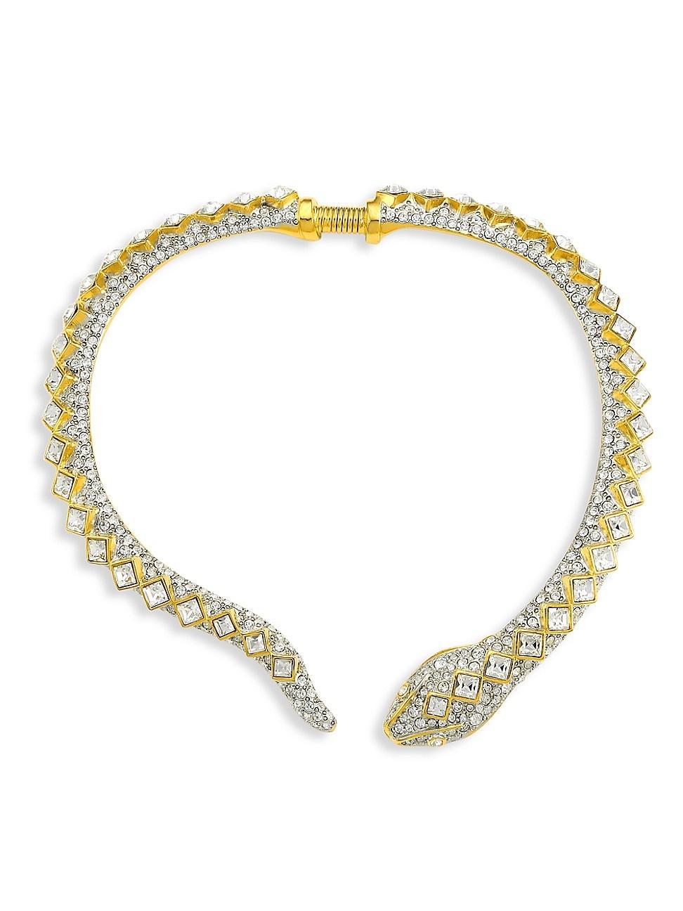 Womens Snake Crystal Choker Product Image