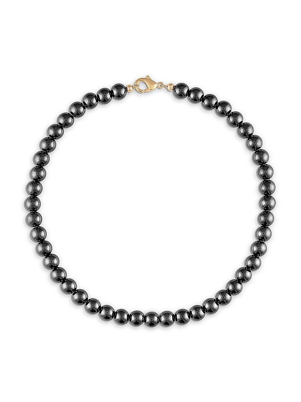 Womens Nor 14K-Gold-Filled & Black Hematite Beaded Bracelet Product Image